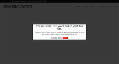 Desktop Screenshot of chasinvapor.com